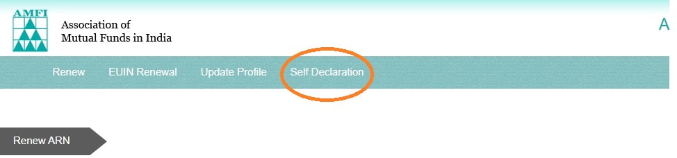 amfi self declaration